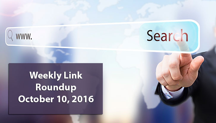 Weekly Link Roundup - October 10, 2016
